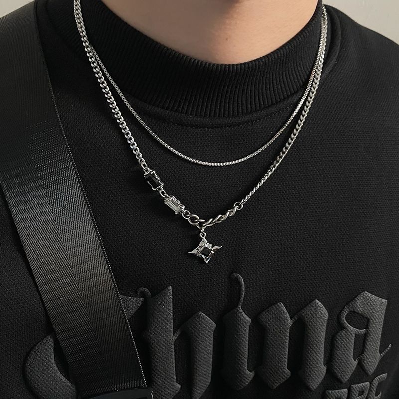 TeeShop "Twin Layer Pendant" Necklaces