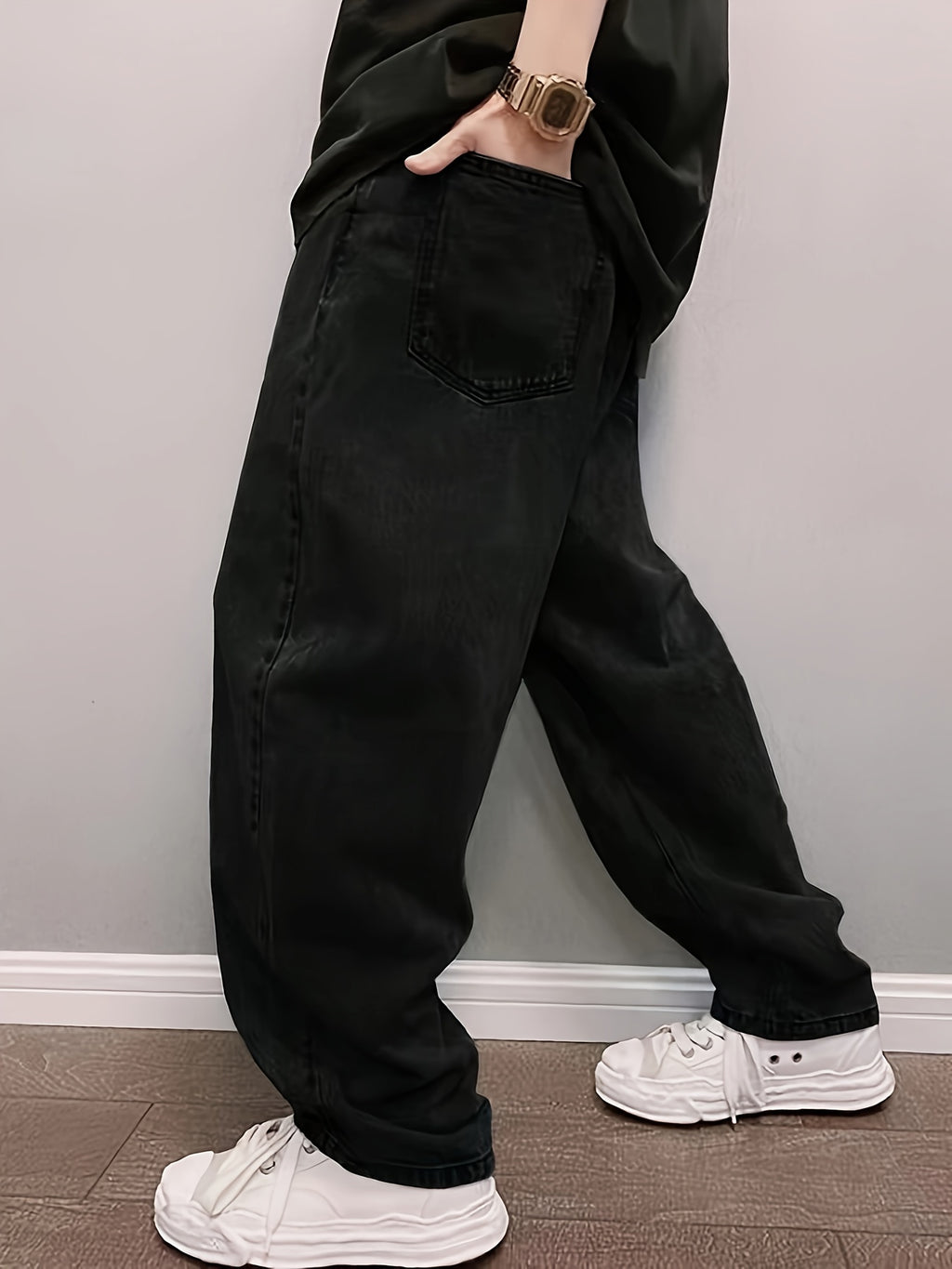 TeeShop "BasicBaggy" Oversized Blue Jeans