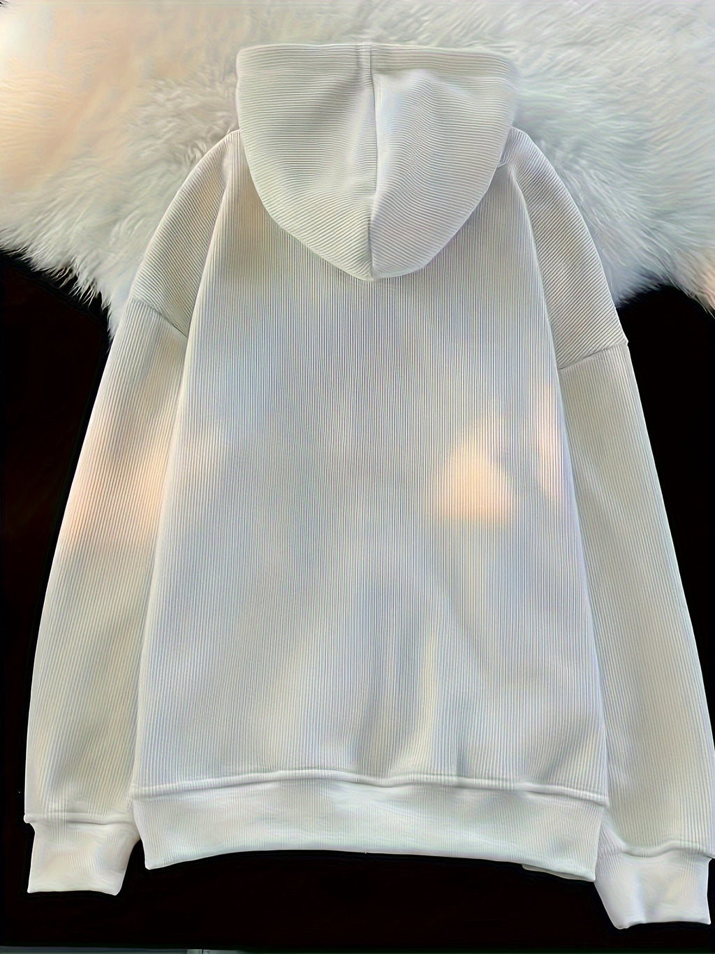 TeeShop "ChicPrint" Drawstring Zip Hoodie