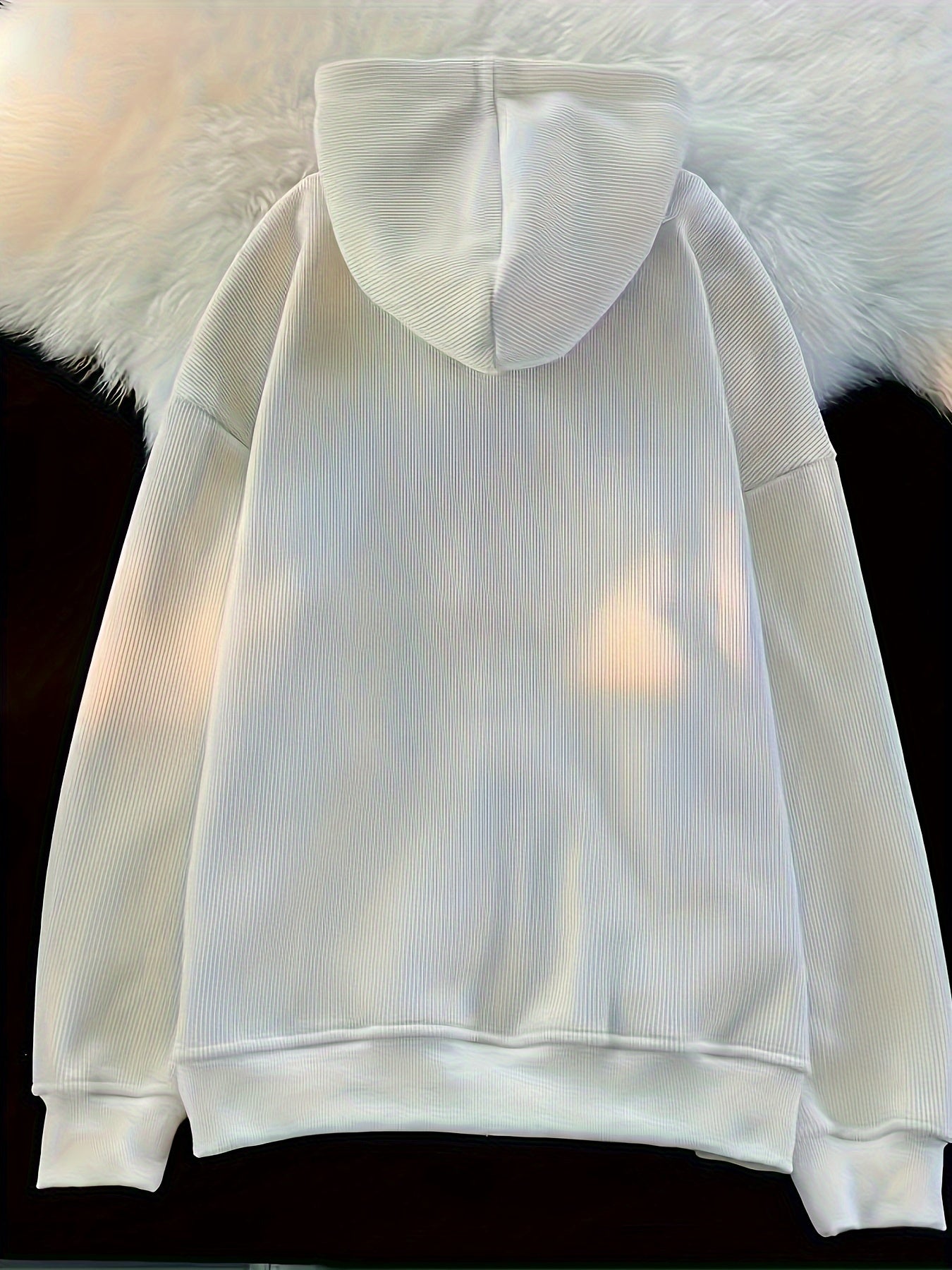 TeeShop "ChicPrint" Drawstring Zip Hoodie