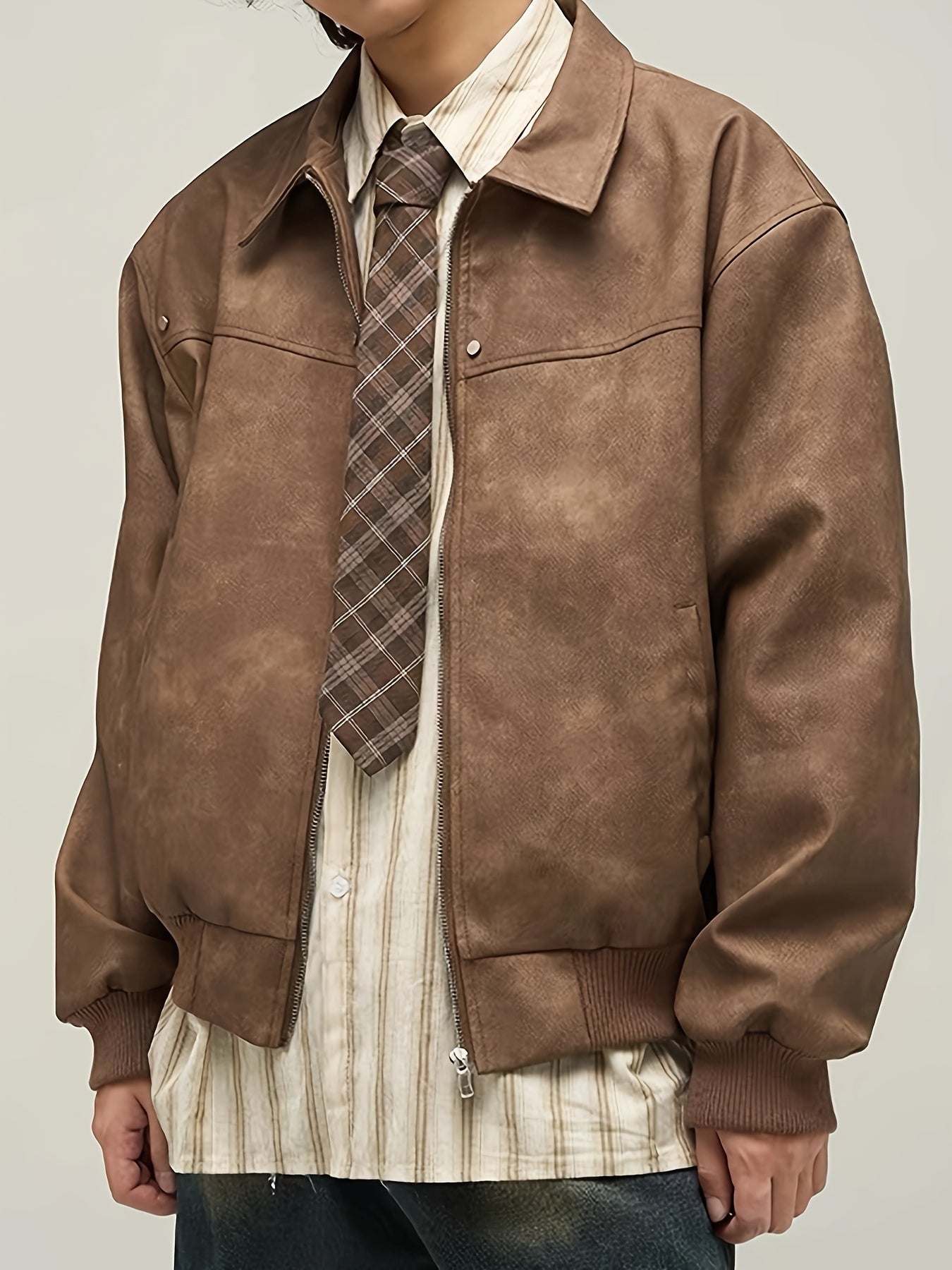 TeeShop "Basic Brown" Loose Fit Jacket