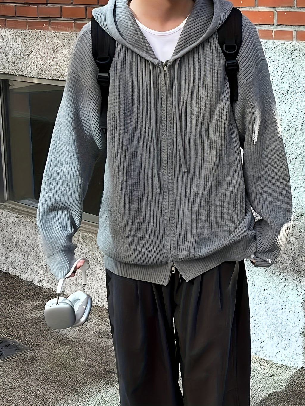 TeeShop "Basic Zip" Zip-Up Hoodie