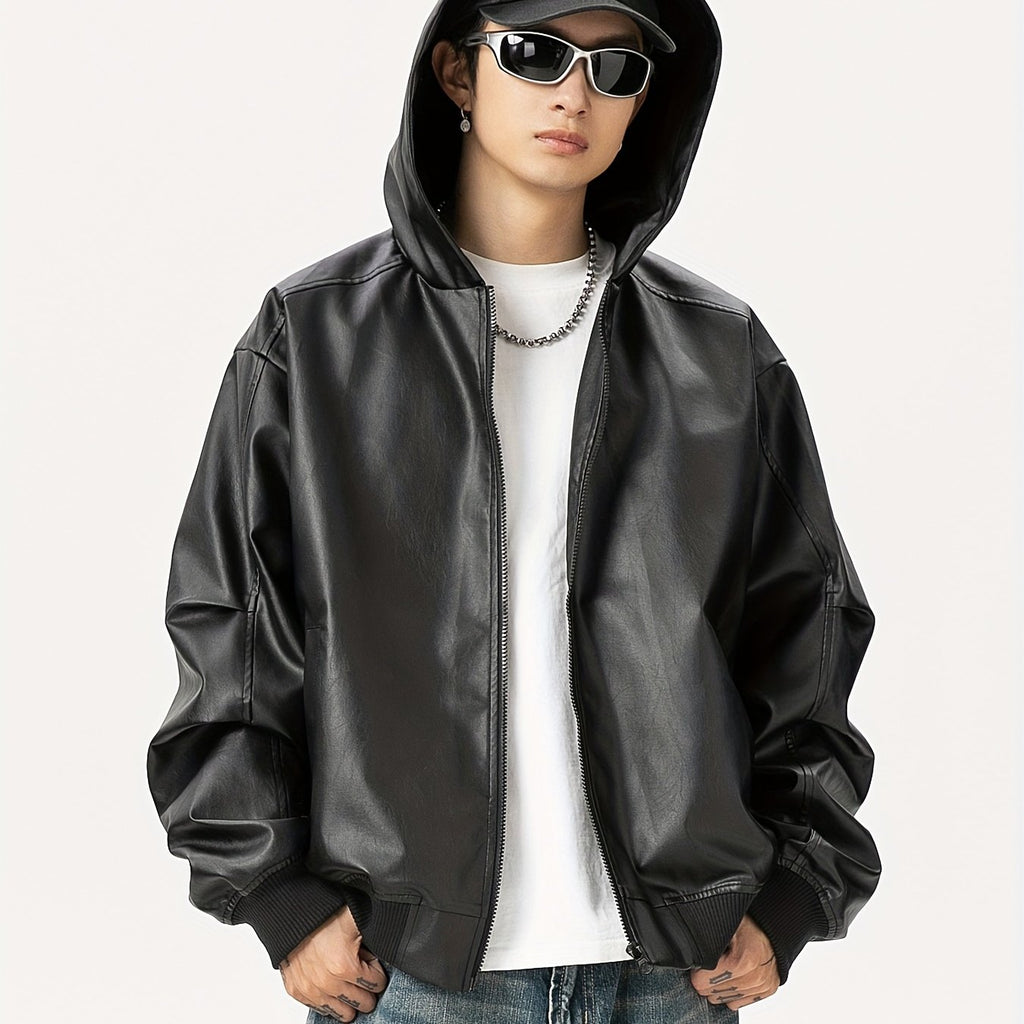 TeeShop "Hooded Leather" Jacket