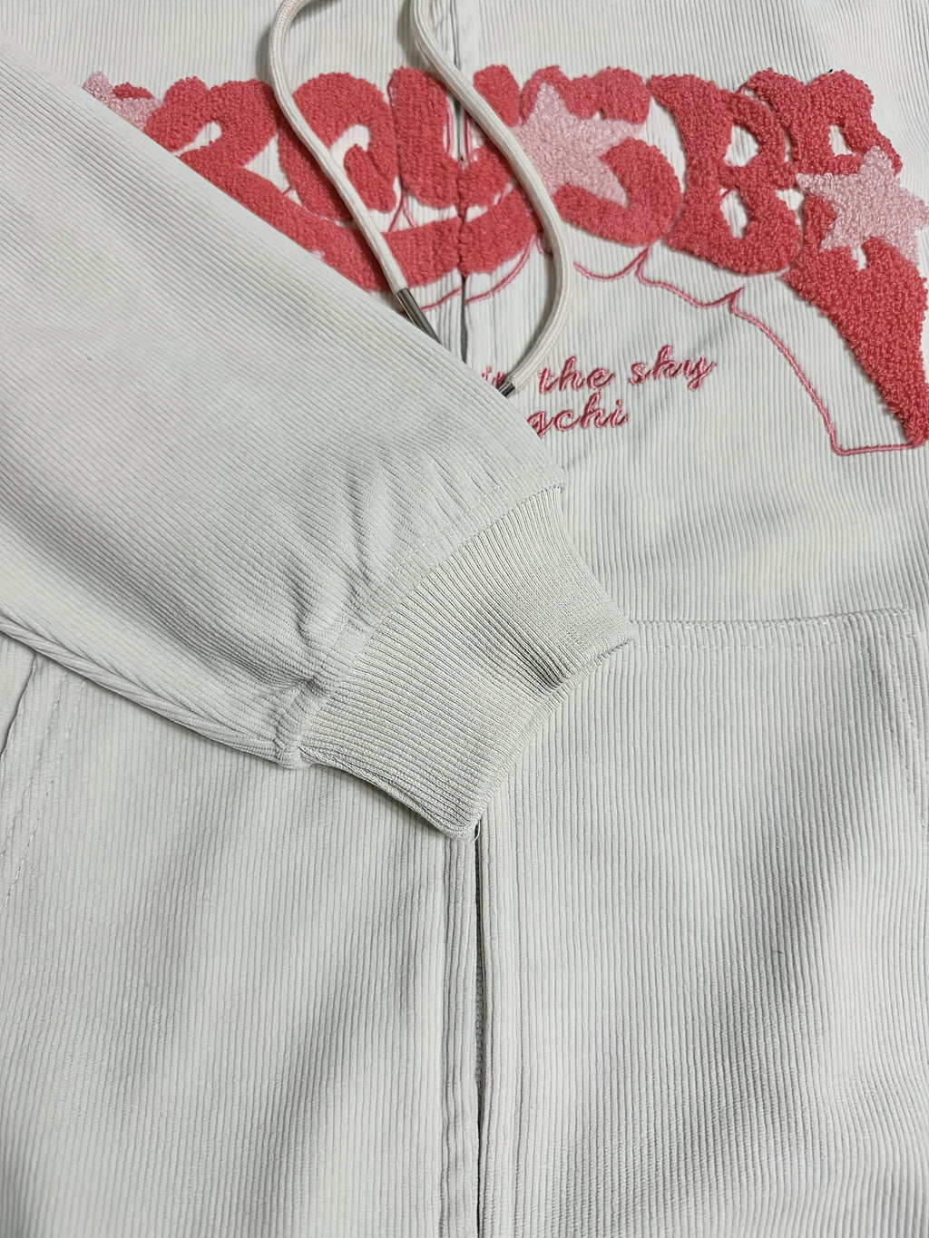 TeeShop "ChicPrint" Drawstring Zip Hoodie