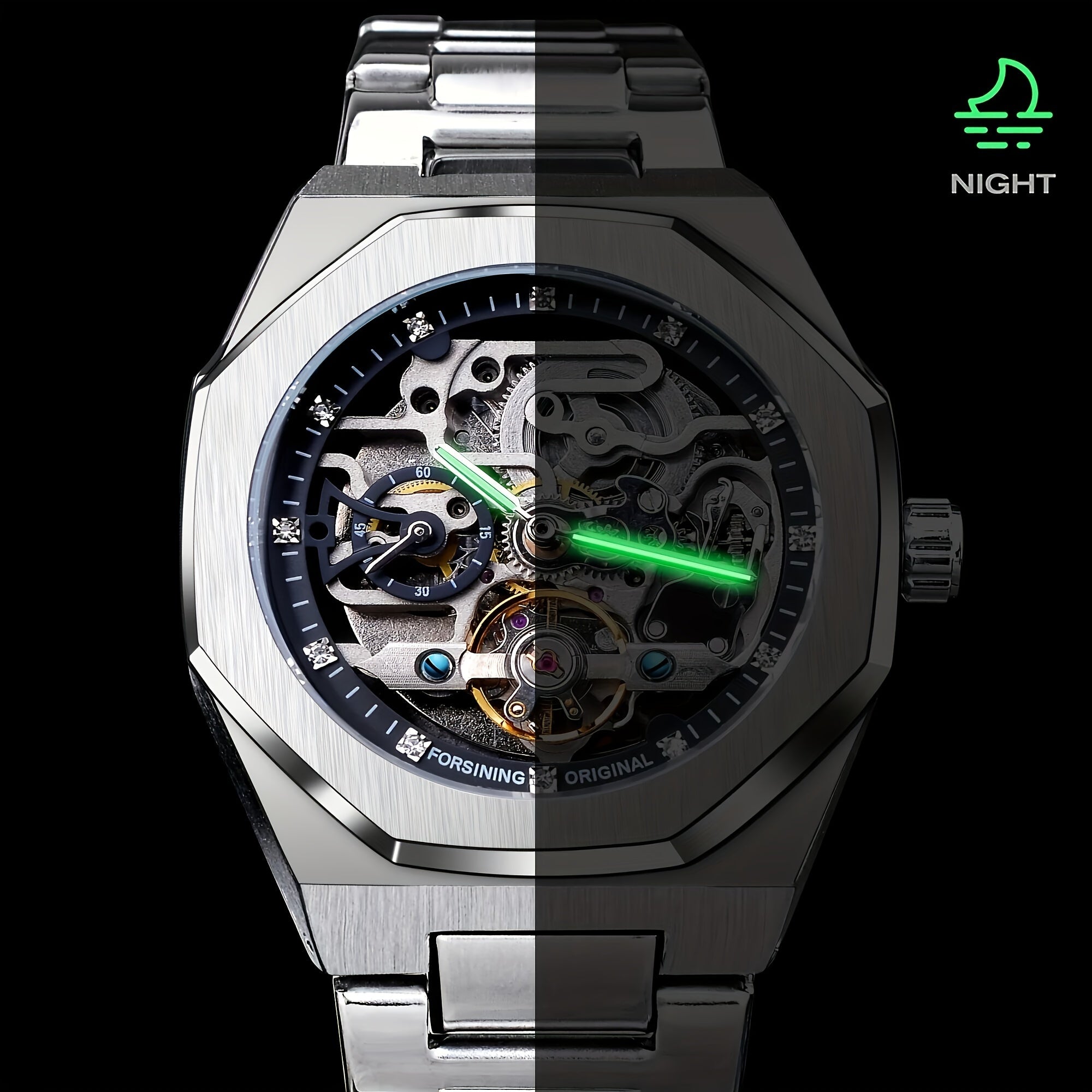 TeeShop "Bones" Stainless Steel Skeleton Watch