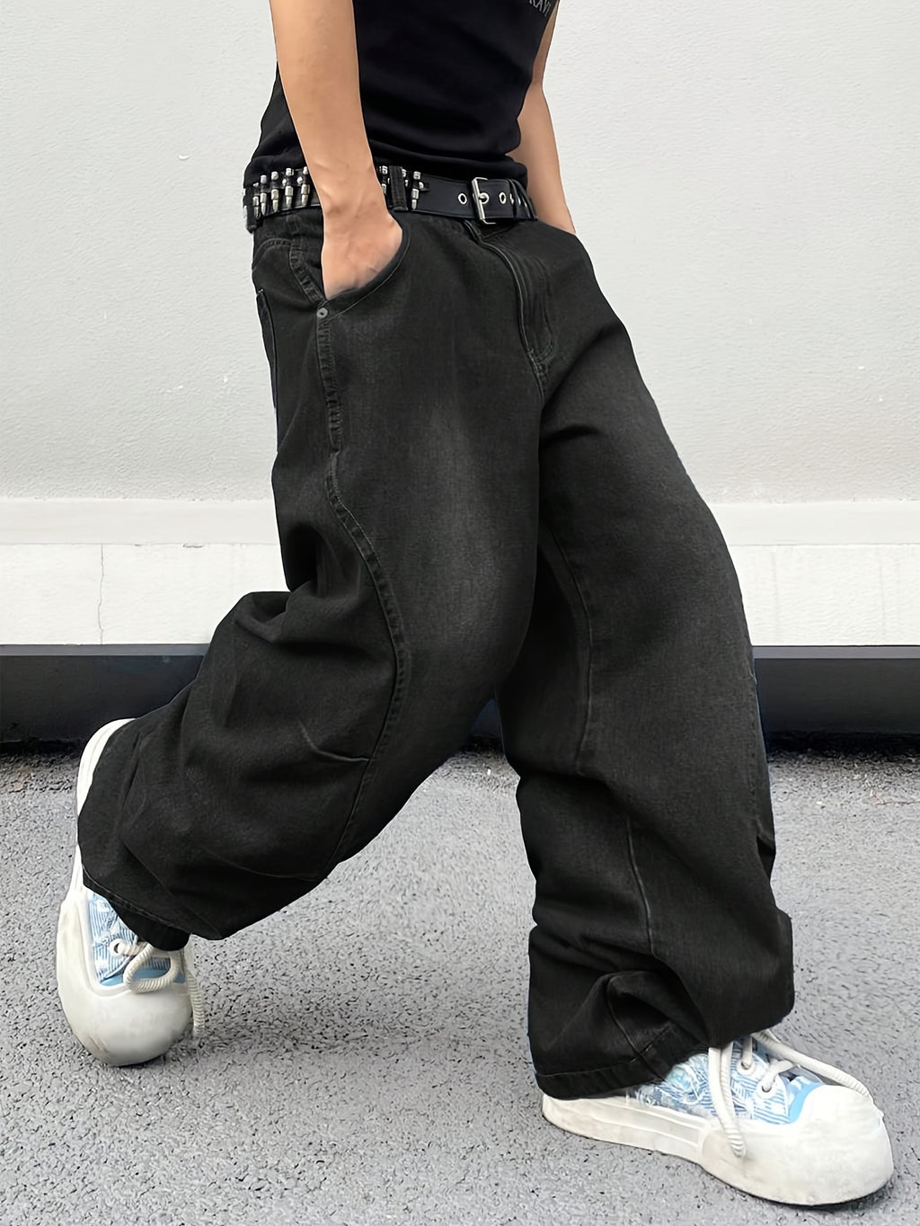 TeeShop "Basic Black" Baggy Denim Jeans