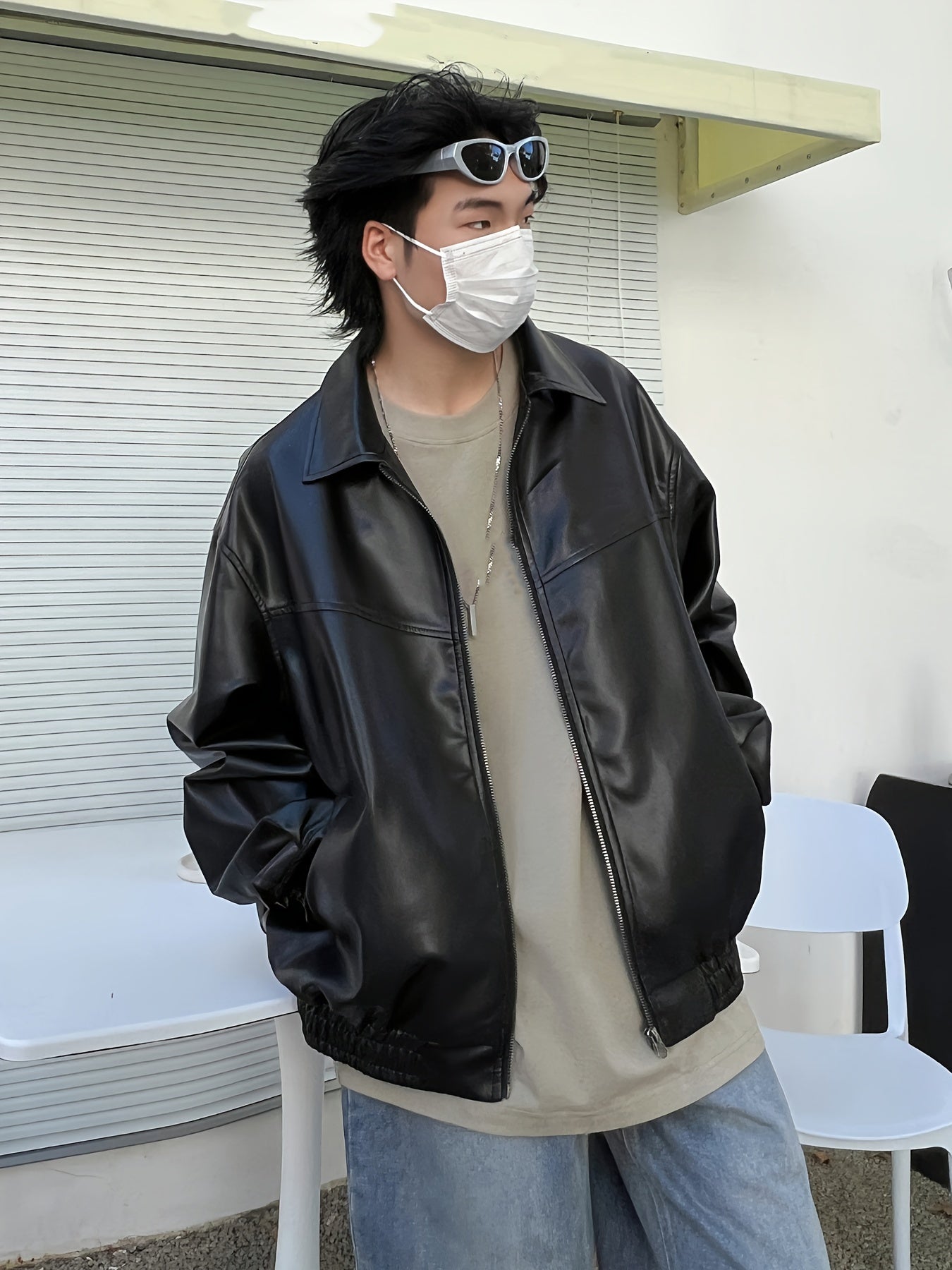 TeeShop "Hoodless Leather" Jacket