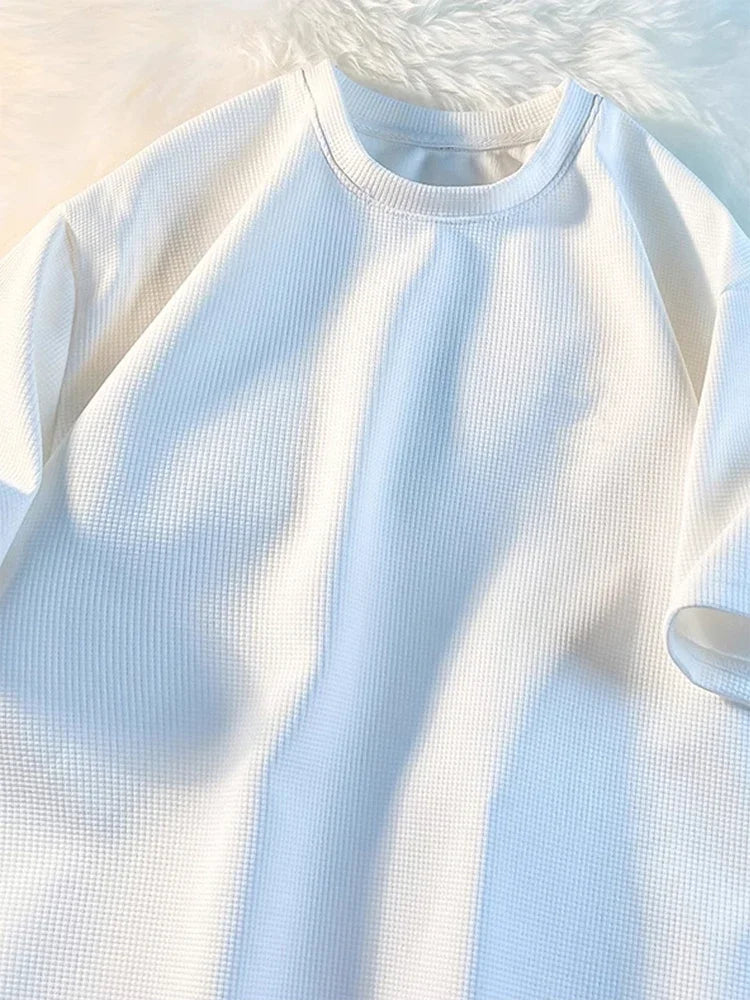 TeeShop "Basic Waffle Crewneck" Tee