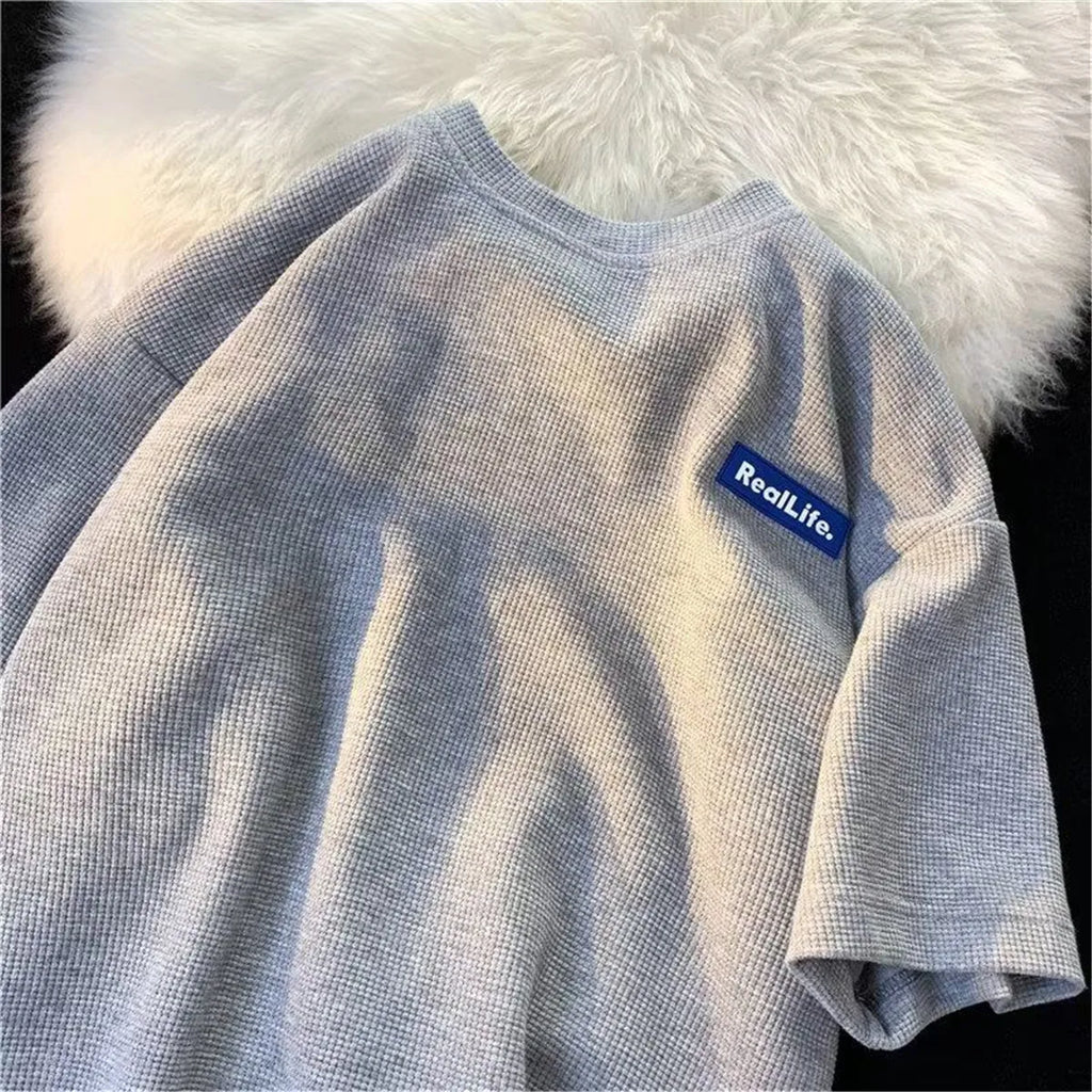 TeeShop "RealLife" Waffle Textured Tee