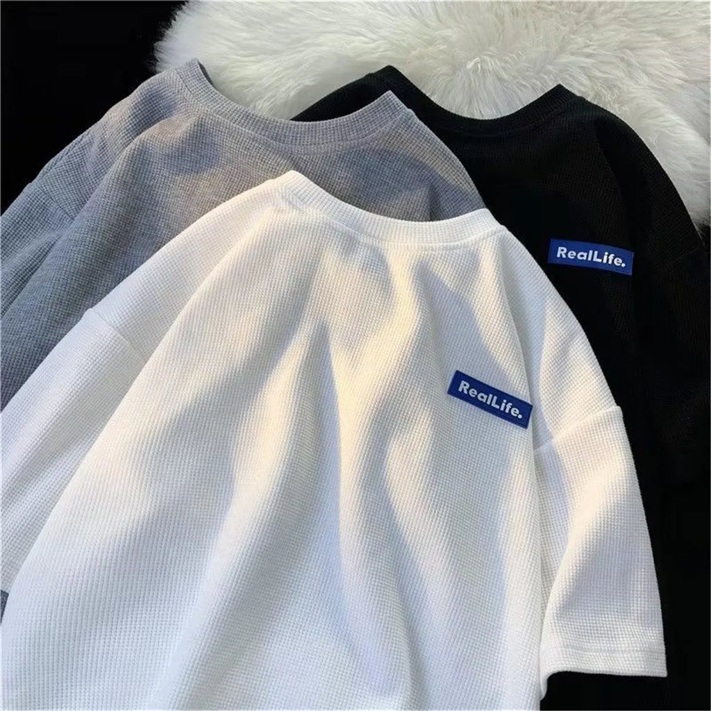 TeeShop "RealLife" Waffle Textured Tee