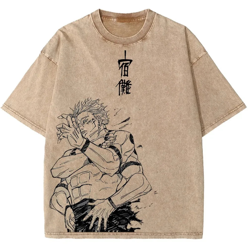 TeeShop "Sand Washed Harajuku Anime" Tee