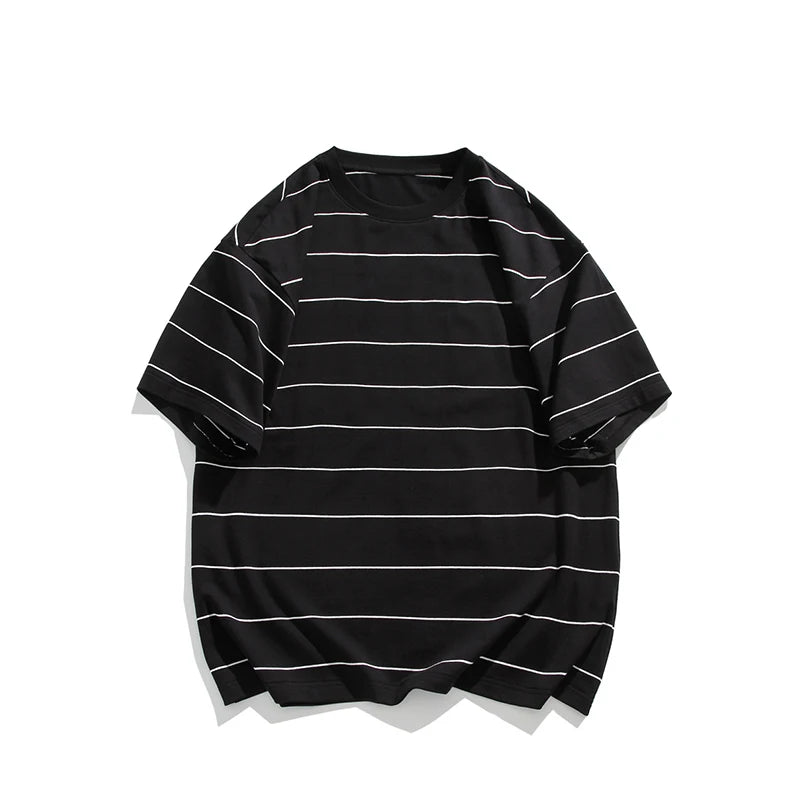 TeeShop "Striped Contrast" Basic OS Tee