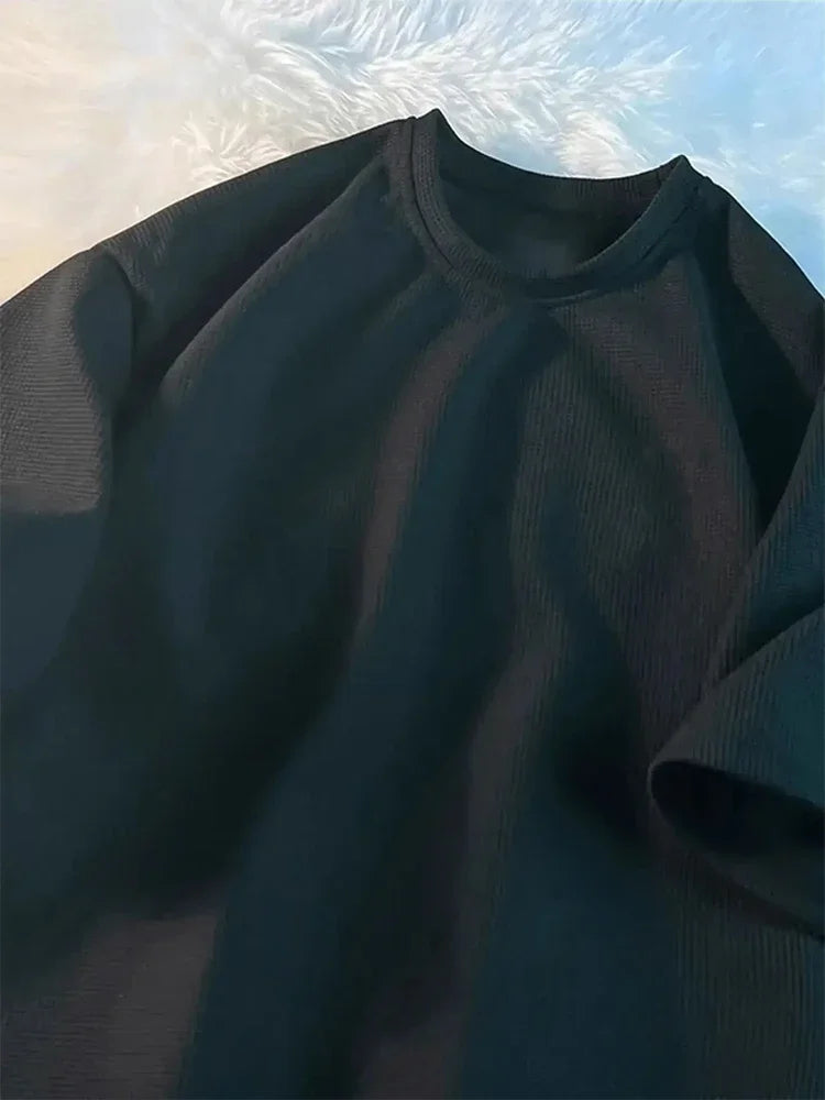 TeeShop "Basic Waffle Crewneck" Tee