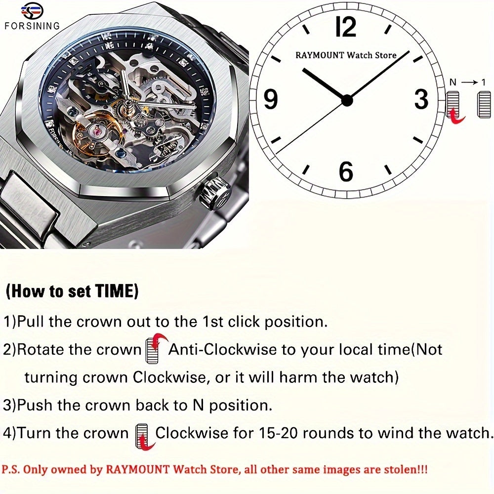 TeeShop "Bones" Stainless Steel Skeleton Watch