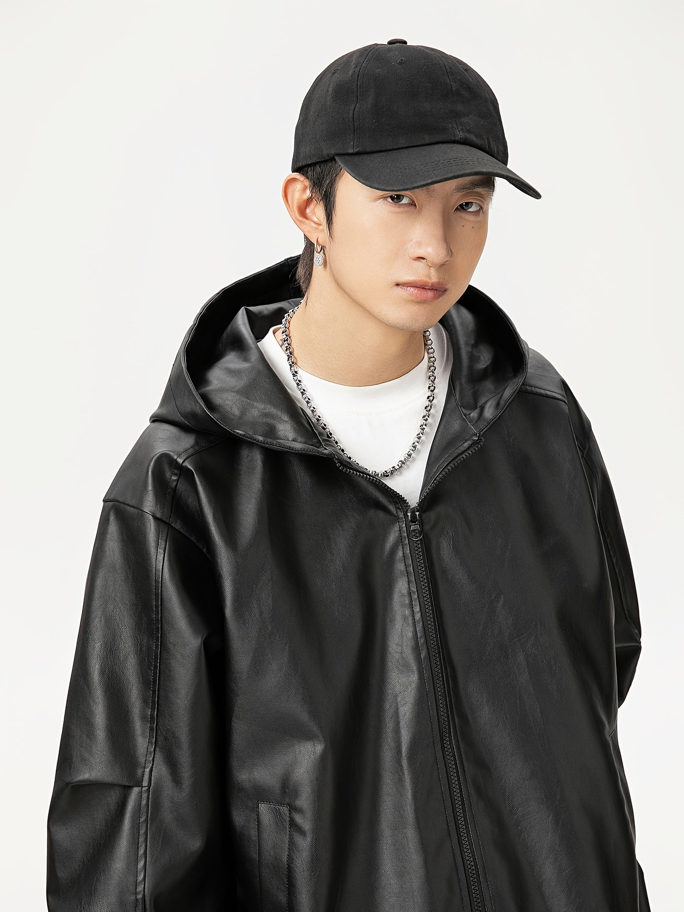 TeeShop "Hooded Leather" Jacket