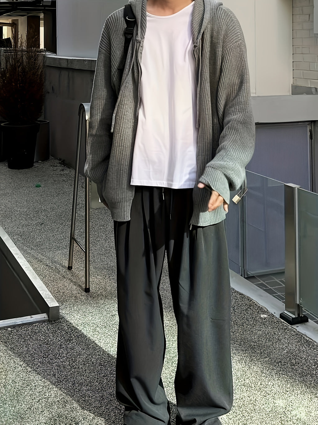 TeeShop "Basic Zip" Zip-Up Hoodie