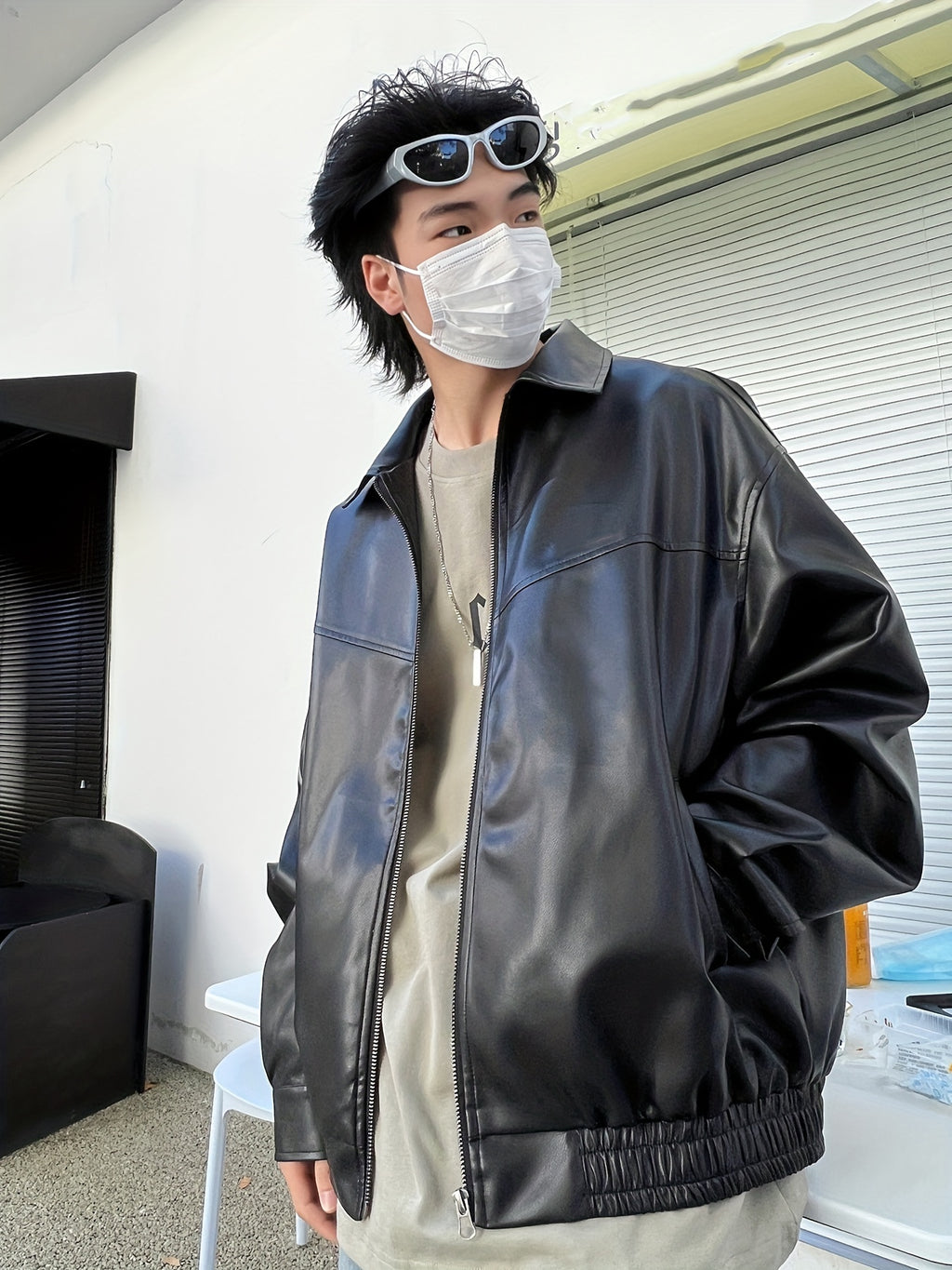 TeeShop "Hoodless Leather" Jacket