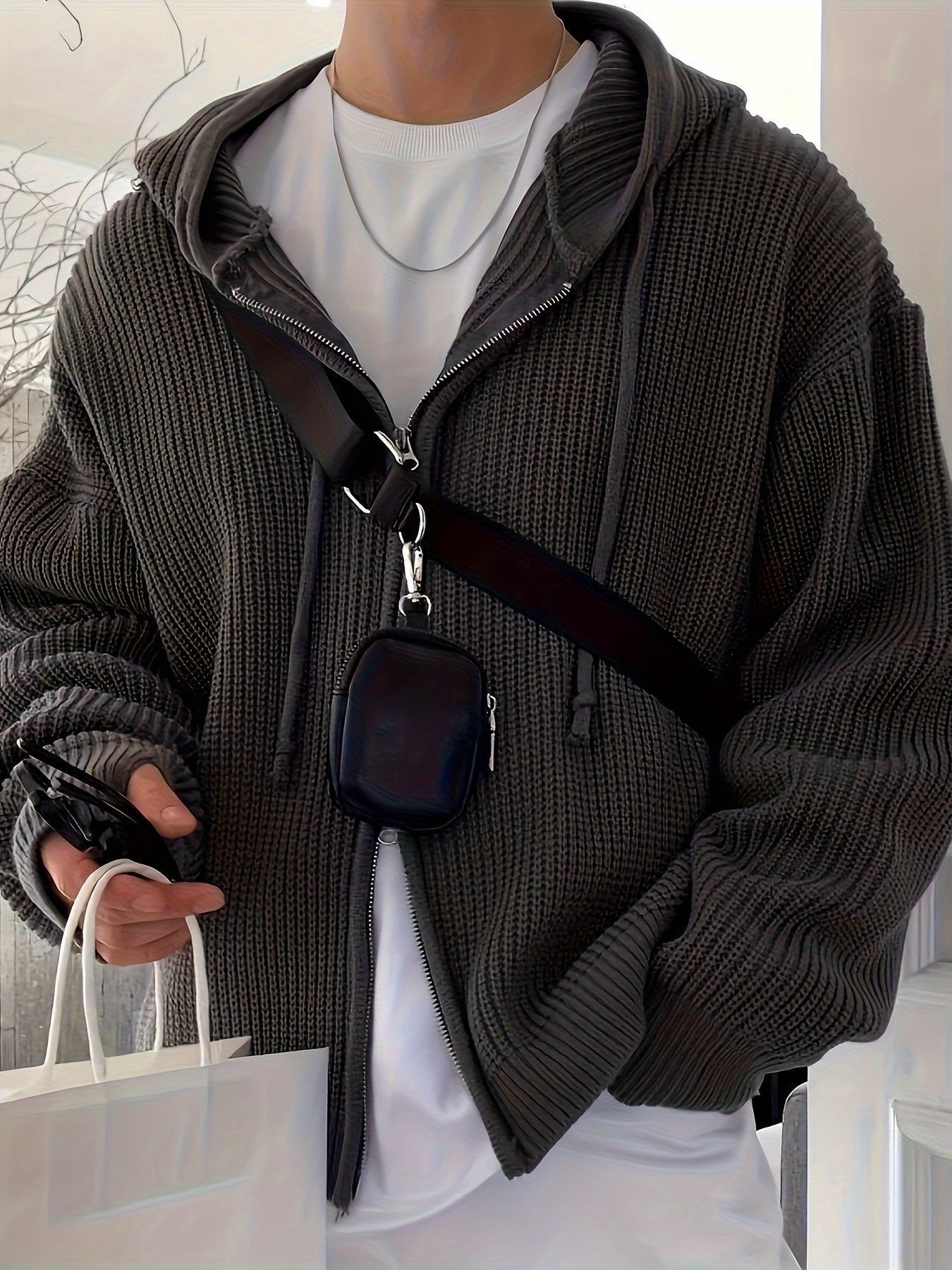 TeeShop "Basic Zip" Zip-Up Hoodie