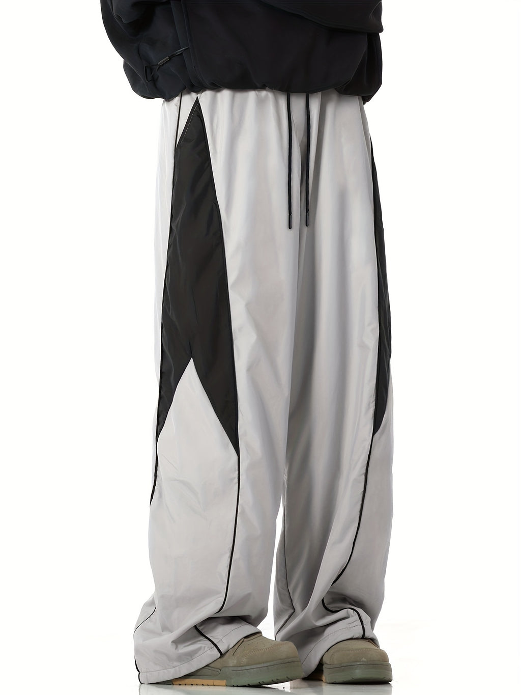 TeeShop "Bi-Tone Baggy" Loose-Fit Trackpants