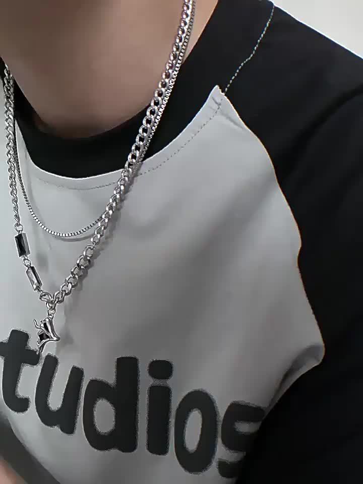 TeeShop "Twin Layer Pendant" Necklaces